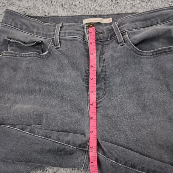 Levi's 311 Jeans Womens 30 Gray Stretch Shaping Skinny Denim Med Wash Mid Rise - Picture 6 of 9